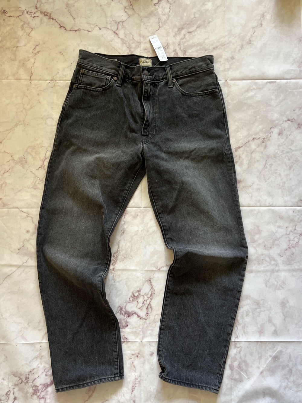 NWT J.Crew Classic Straight-Fit Jeans Deep Grey Wash 30x30